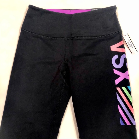 NWT VS VSX Sport Logo Med. Rise Knockout Capri, XS - Picture 4 of 10